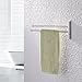 KES Bathroom Swing Arm Towel Bar 2-Arm Wall Mount Swing Out Towel Shelf Polished SUS304 Stainless Steel, A2102S2