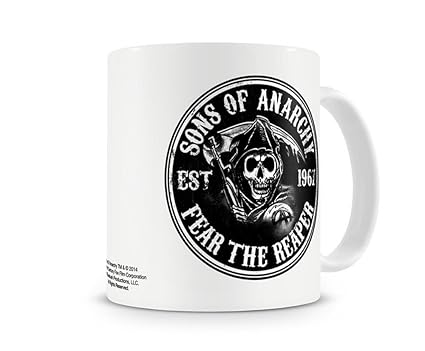 Sons of Anarchy - Keramik Tasse - Fear The Reaper - toll und stabil verpackt in einer Geschenkbox!