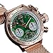 Konigswerk Men's Watch Rose Gold Bracelet Green Dial Chronograph AQ100126G