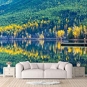 Wall Murals for Bedroom Beautiful Nature Norway Natural Landscape Large Removable Wallpaper Peel and Stick Wall Stickers - 66x96 inches