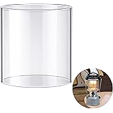 Ceoighe Propane Lantern Globe Glass Replacement Compatible with Coleman Fueled Lanterns, Standard Replacement Parts, Clear Lantern Mantles, Reusable Lantern Mantles Parts for Outdoor Camping Lantern