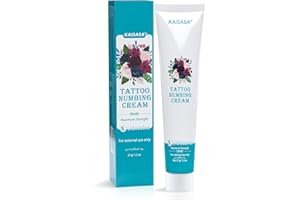 IIIMEIDU Tattoo Numbing Cream, Maximum Strength Painless Tattoo Numbing Cream, Best Pain Relief Cream for Tattoo, Waxing, Microneedling 1.3oz