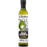 Chosen Foods Organic Avocado Oil, 16.9 Fl Oz - 100% Pure Avocado Cooking Oil made without Sesame or Canola - USDA Organic, Non-GMO, High Smoke Point - (Pack Of 1)