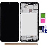 Galaxy A15 5G A156 LCD Screen Replacement A15 LCD Display Touch Digitizer Assembly with Frame for Samsung Galaxy A15 5G 2023 SM-A156U A156P A156W Screen with Repair Part Tools