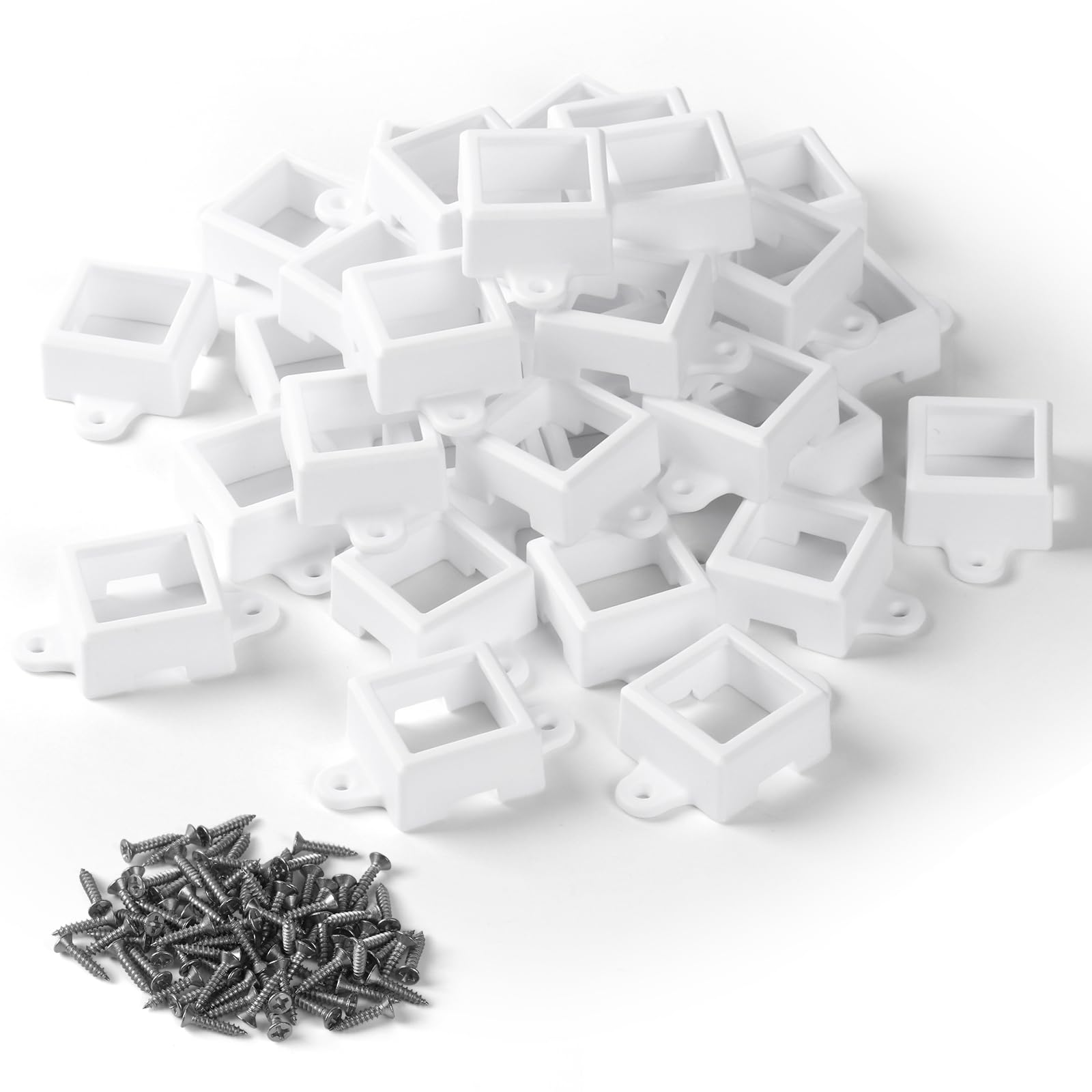 Photo 1 of ***STOCK PHOTO FOR REFERENCE ONLY***YJNAUPAI 40Pcs Light Clips for Govee Outdoor Lights(Model H705) Light Mounting Brackets for Govee (Non-Pro Version) Easy to Install, Includes Mounting Screws (White)