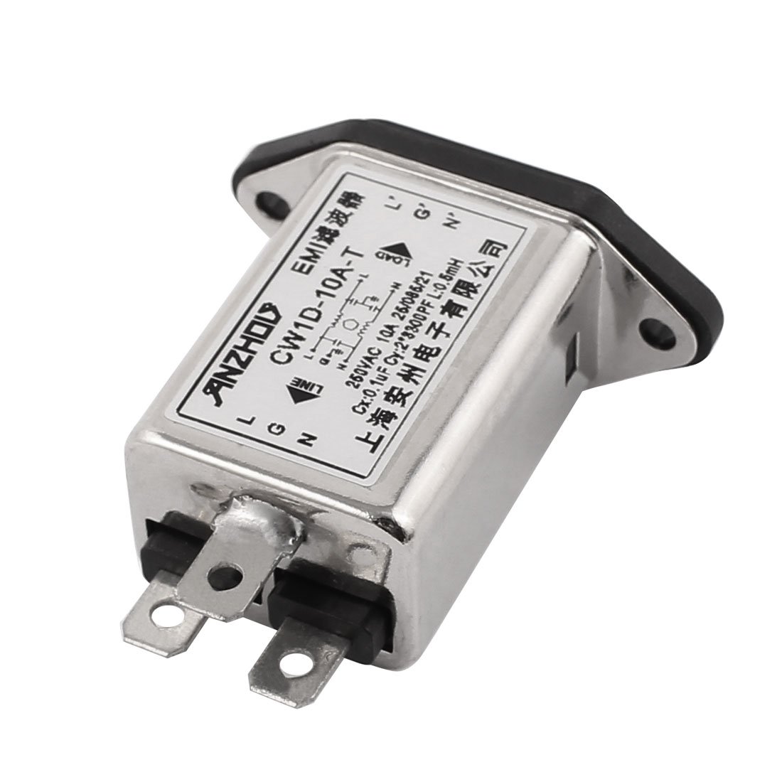 Aexit IEC 320 Signal Filters C14 Male Socket Panel Mount