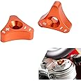 Rippin Moto Front Fork CNC Knob Adjusters | Compatible with all 48mm WP Forks, most KTM & Husqvarna Motorcycles (Orange)
