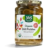 365 by Whole Foods Market, Organic Kosher Dill Pickles, Reduced Sodium, 24 oz
