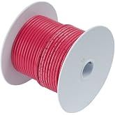 Ancor 186803 Marine Grade Electrical Primary Tinned Copper Boat Wiring (12-Gauge, Red, 12-Feet)