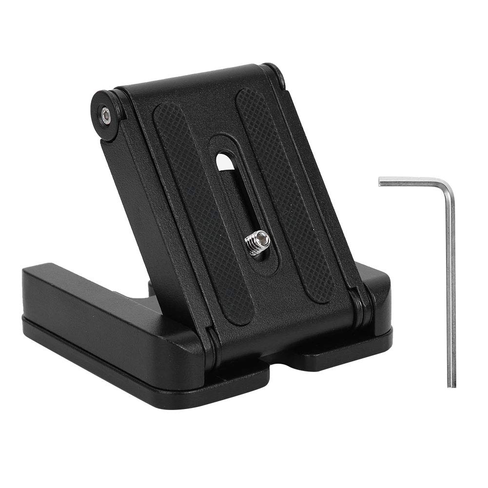 Entatial Z Flex Bracket Folding Tilt Pan Tripod Head Ballhead 1/4 Inch 3/8 Inch Multi-Angle Adjustment Quick Release Plate Stand For Dslr Camera Tripods Stabilizers Scooter