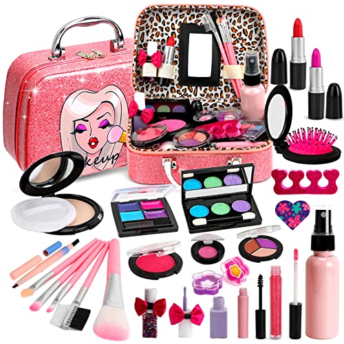 Flybay Kids Makeup Kit for Girl, Washable Makeup Set Girls Toys