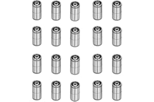 Cenroelon Guide Pin Sleeve, Metal Guide Bushing 7mm ID 10mm OD 0.005 Concentricity Precise 20 PCS for Silicone Molds Position