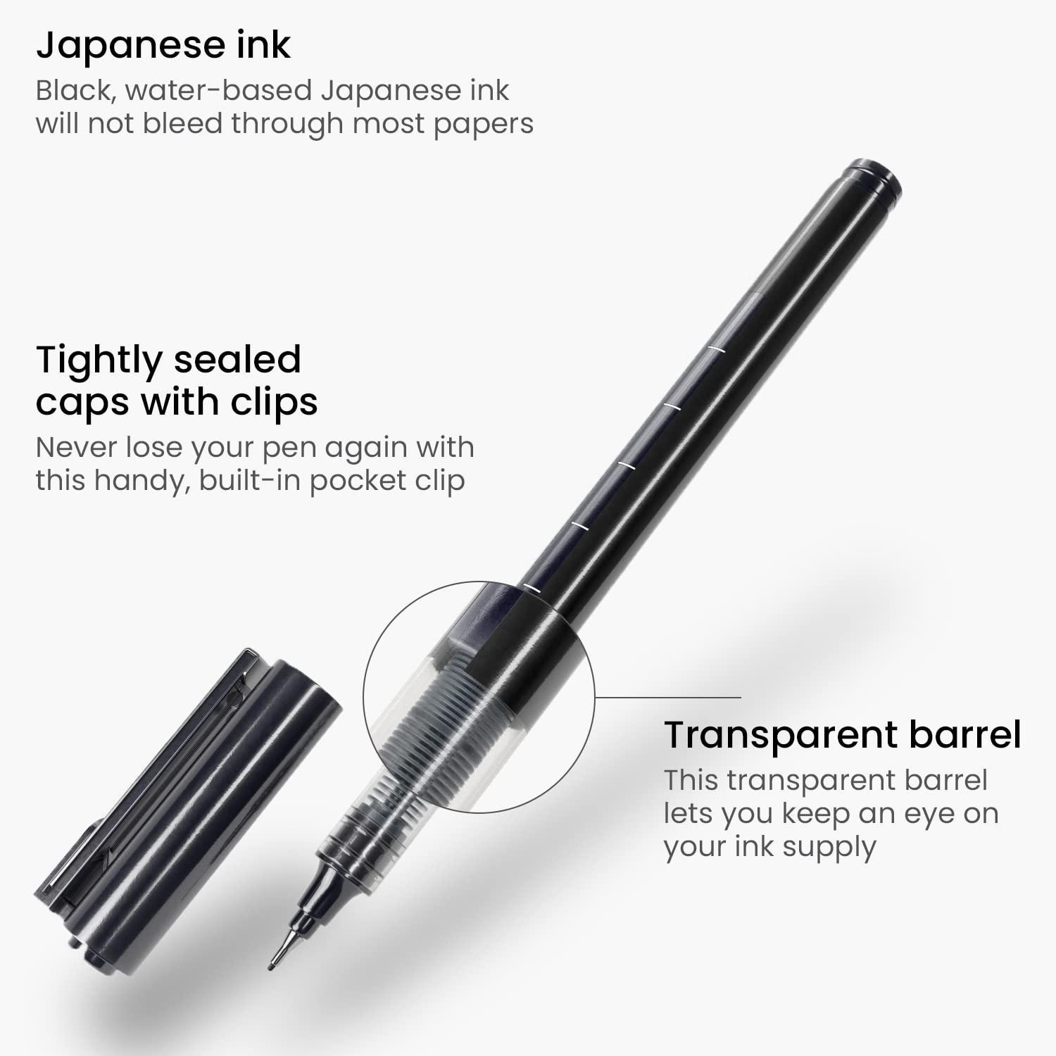 Mua ARTEZA Micro-Line Ink Pens, Set of 5, Black Fineliners with ...