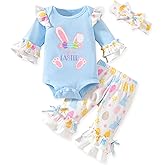 HINTINA Newborn Baby Girl St. Patrick's Day Bell Bottom Outfits