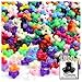The Crafts Outlet 1,000pc Plastic, Opaque, Tri Beads, 10mm, Emerald Green