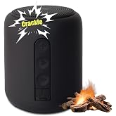 Roamoris Bass-Boosted Electric Fireplaces Crackler Sound Box,Fire Crackling Speaker Machine,Rechargeable Portable Sound Box for,White Noise,5 Type Original Crackling Sounds