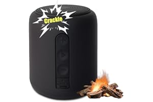 Roamoris Bass-Boosted Electric Fireplaces Crackler Sound Box,Fire Crackling Speaker Machine,Rechargeable Portable Sound Box for,White Noise,24 Hours Playtime,190+ Different Music