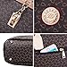 Coofit Totes 6 Pieces Set Women Handbag Cross-Body Pouch Purse Wallets Coffee