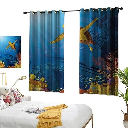 Amazon Com Martindecor Ocean Blackout Draperies For Bedroom
