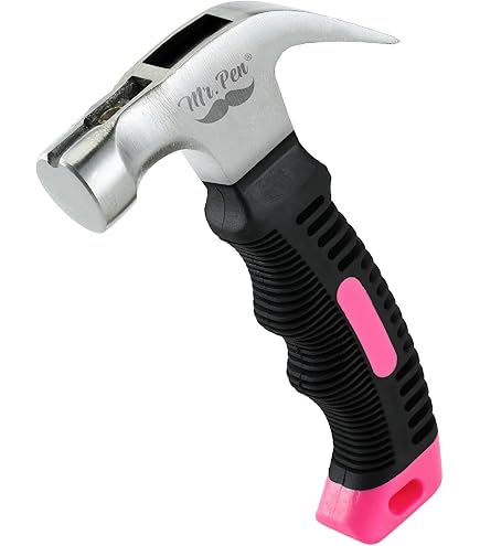 Diamond Visions 22-2220887 Stubby Hammer, 8 oz., Pink