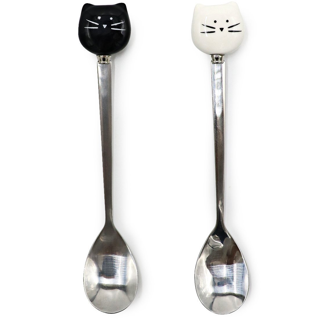 Stainless Steel Coffee Spoon, Dessert Tea Appetizer Bistro Cake Ice Cream Sugar Spoons (2face)