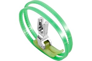 Uonlytech Dual Roller Sewing Machine Presser Foot, Wear-Resistant Plastic Household Stitching Foot for Left