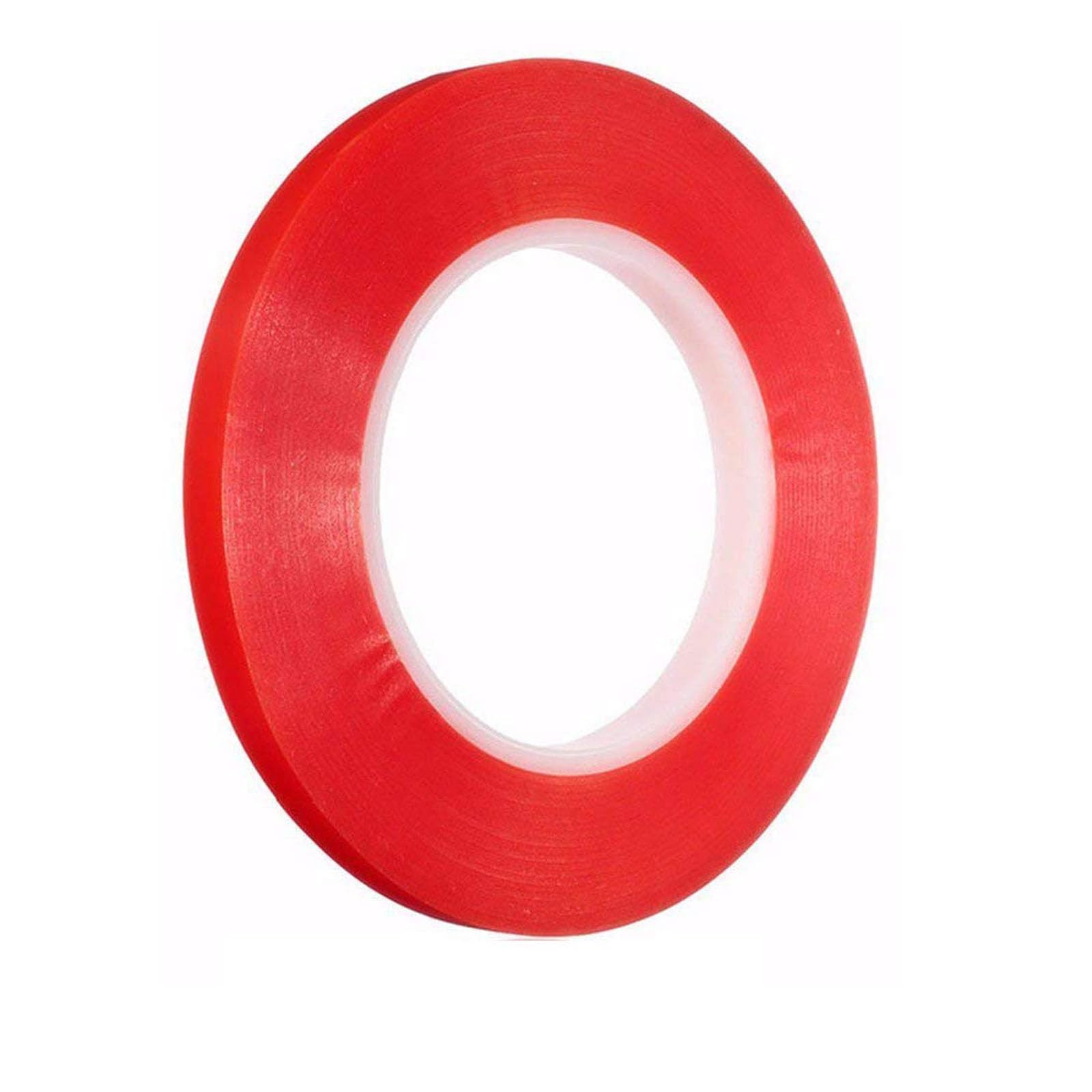 betensh Strong Double Sided Tape Acrylic Waterproof Red Film Clear Double Sided Tape Removable Residu Easy Lift Super Strong Extra long Heat-Resistant Tape,50mX20mm