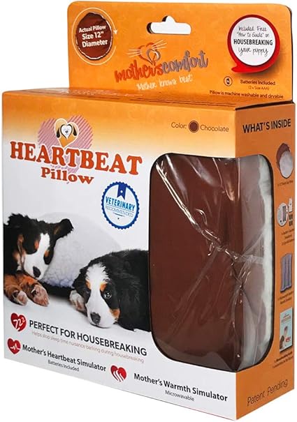 Amazon Com Heartbeat Pillow Chocolate And White Pet Supplies