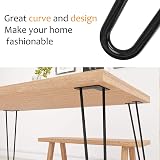 WINSOON 4Pcs 45 cm Hairpin Table Legs 450 Lbs Mid Century Modern Black view 5