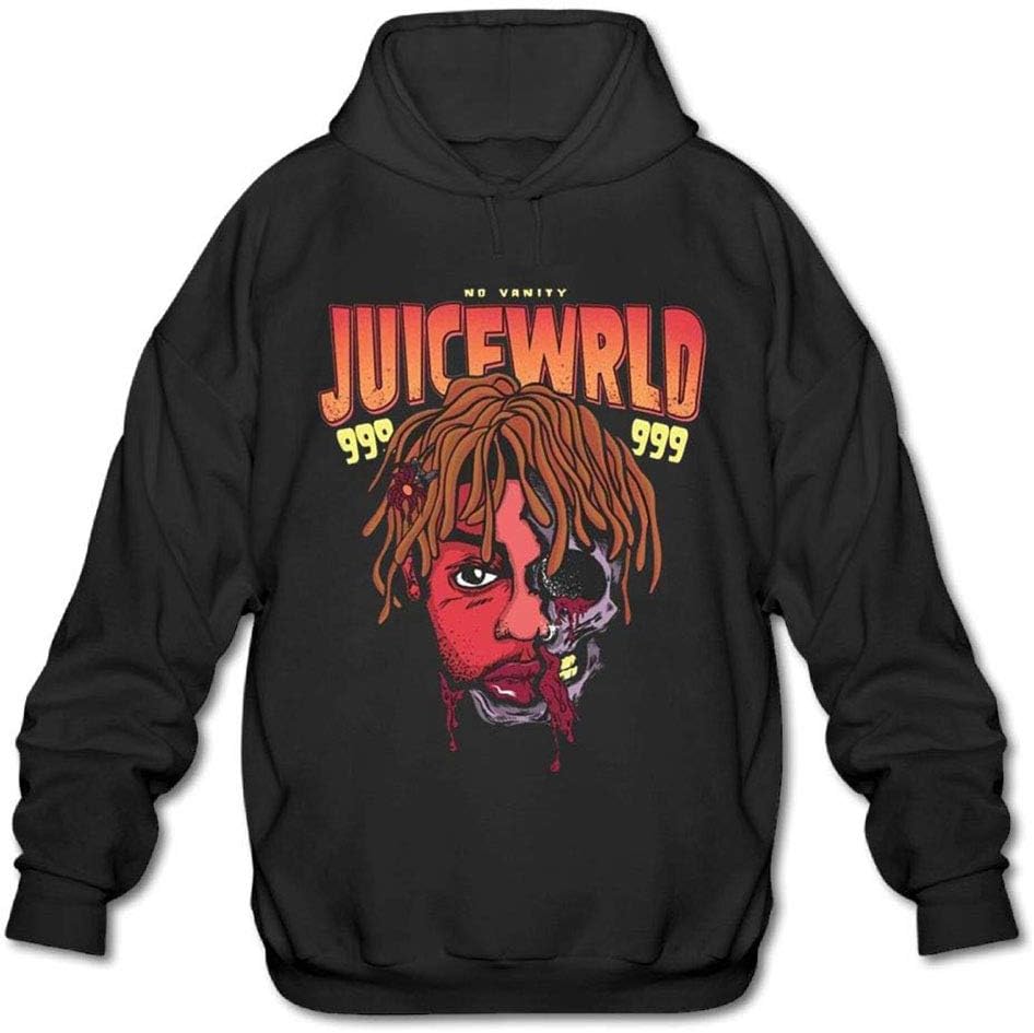 Himani Nandana Mens Juice WRLD Skull Poster Fashion Hoodie