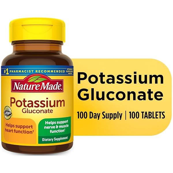 NATURE MADE POTASSIUM GLUCONATE 550MG, 100 TABLETS