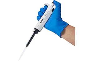 100-1000ul Adjustable Volume Pipette, Lab Single Channel Micropipette, 1000ul/1ml High Precision Pipettor, Autoclavable