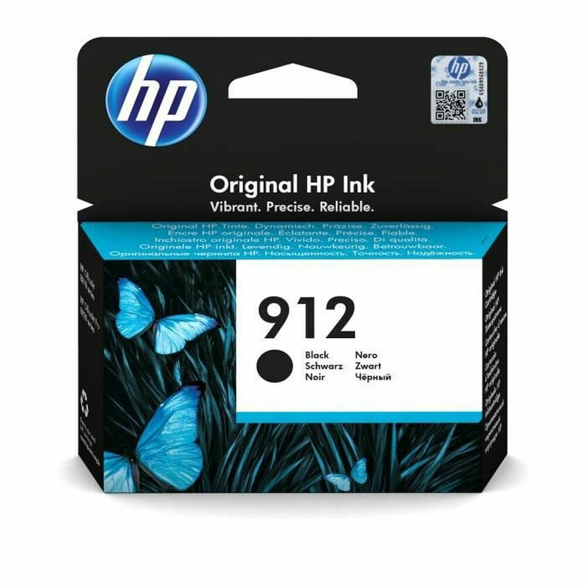 HP 912 Black Original Ink Cartridge (3YL80AE),packaging may vary