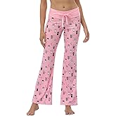 HDE Womens Pajama Pants Wide Leg Sleepwear Casual Loose Lounge Pant PJ Bottoms