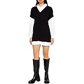 Forever 21 Womens Sweater Vest & Shirt Combo Dress