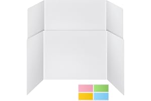 BCABO 2 Pack Privacy Shields for Student Desks, Privacy folders for Student Testing Desk dividers- Includes Extra Labels