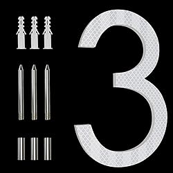 8 Inch Reflective House Numbers for