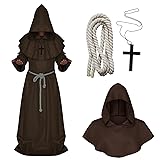 Medieval Monk Robe Priest Robe Halloween Cosplay