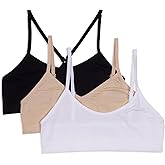 Maidenform Girls Seamless 3-Pack Beginner Crop Bra (Little Kids/Big Kids)