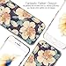 iPhone 6 case Floral, Akna Vintage Obsession Series High Impact Slim Hard Case with Soft Fabric Interior for iPhone 6 [Retail Packing]*[Vintage Hibiscus Floral](U.S)