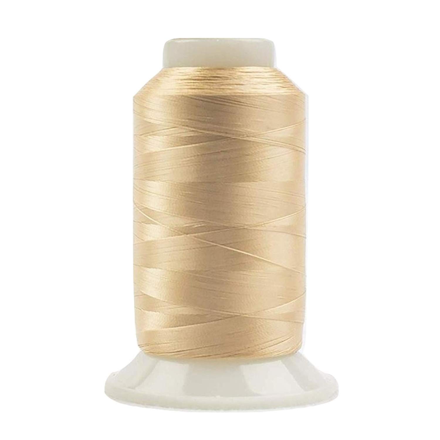 WonderFil InvisaFil Specialty Thread, 2-Ply Cottonized Soft Polyester, Silk-Like Thread for Fine Sewing, 100wt - Nude, 2500m