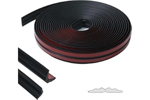 JSIWOTH 20 Ft Multifunctional Molding Trim, Peel and Stick Trim Flexible, Inside &Outside Corner Trim, Caulk Strip for Wall Floor Window Door Ceiling Waterproof Self-Adhesive Black