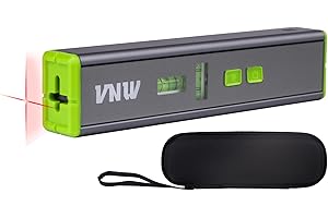 VNW Laser Level with 90°/180° Bubbles and Magnetic - Multipurpose and Portable Design - Lazer Leveler Tool for Hanging Picture Wall Writig Home Renovation