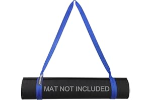 A AZURELIFE Premium Yoga Mat Sling, Adjustable Yoga Mat Straps for Carrying, Easy-Cinch Yoga Mat Holder Strap