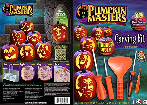 Halloween Pumpkin Masters Designs + Carving Kit Now with Stronger Tools - //coolthings.us