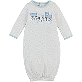 Mud Pie Children's Train Applique Gown; 0-3M