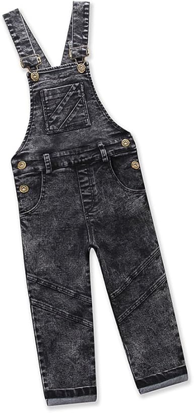 boys black overalls