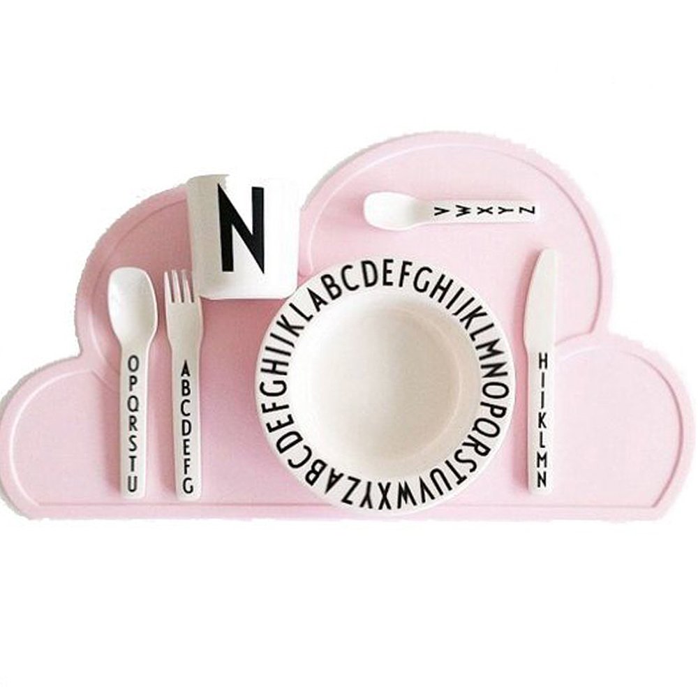 Kids Placemat Eating On the Cloud, Silicone Placemat For