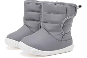BMCiTYBM Baby Boy Girl Snow Boots Waterproof Winter Warm Booties Nonslip Lightweight Outdoor Shoes for First Walkers 6 9 12 18 24 Months(Infant/Toddler)