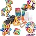 cossy Magnet Tiles Building Block, 115 PCs Magnetic Stick and Stack Set for Girls and Boys, Perfect STEM Educational Toys for Kids Children